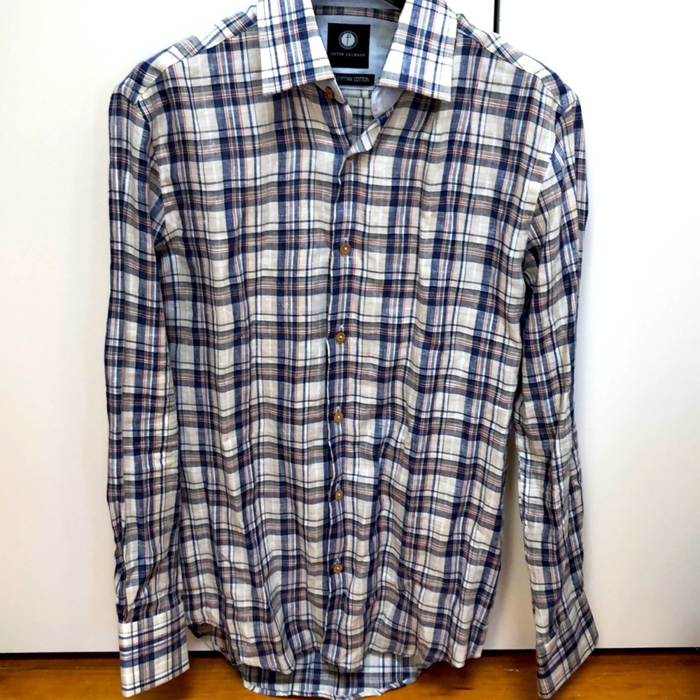 NEW plaid button-down